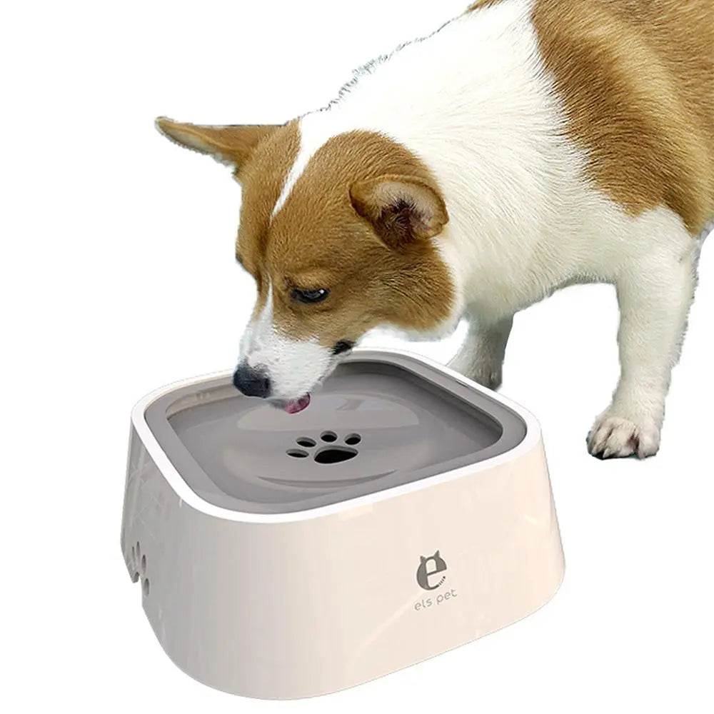 Dog Water Bowl for Small Medium Large Dogs, No-Spill Pet Water Bowl, Slow Water Feeder Bowl for Dogs Cats, Floating Disk Design Dogs Drinking Bowl, Slow Feeder Bowls
