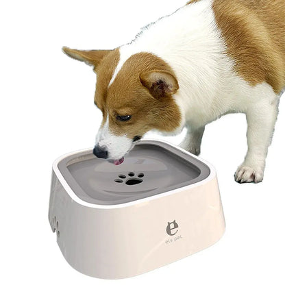 Dog Water Bowl for Small Medium Large Dogs, No-Spill Pet Water Bowl, Slow Water Feeder Bowl for Dogs Cats, Floating Disk Design Dogs Drinking Bowl, Slow Feeder Bowls