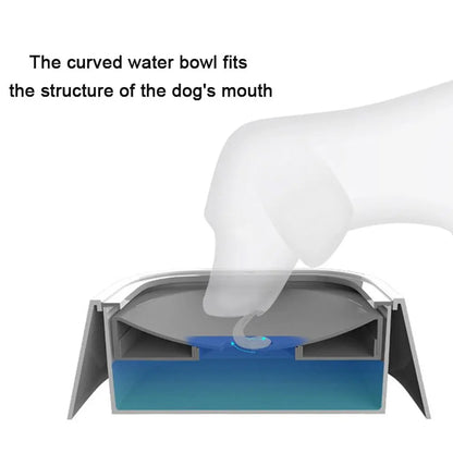 Dog Water Bowl for Small Medium Large Dogs, No-Spill Pet Water Bowl, Slow Water Feeder Bowl for Dogs Cats, Floating Disk Design Dogs Drinking Bowl, Slow Feeder Bowls