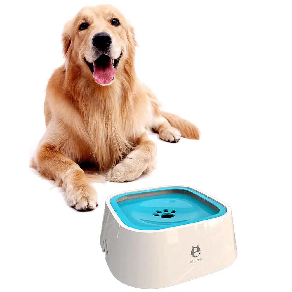 Dog Water Bowl for Small Medium Large Dogs, No-Spill Pet Water Bowl, Slow Water Feeder Bowl for Dogs Cats, Floating Disk Design Dogs Drinking Bowl, Slow Feeder Bowls